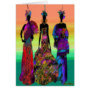 Cartão Casamento Africano