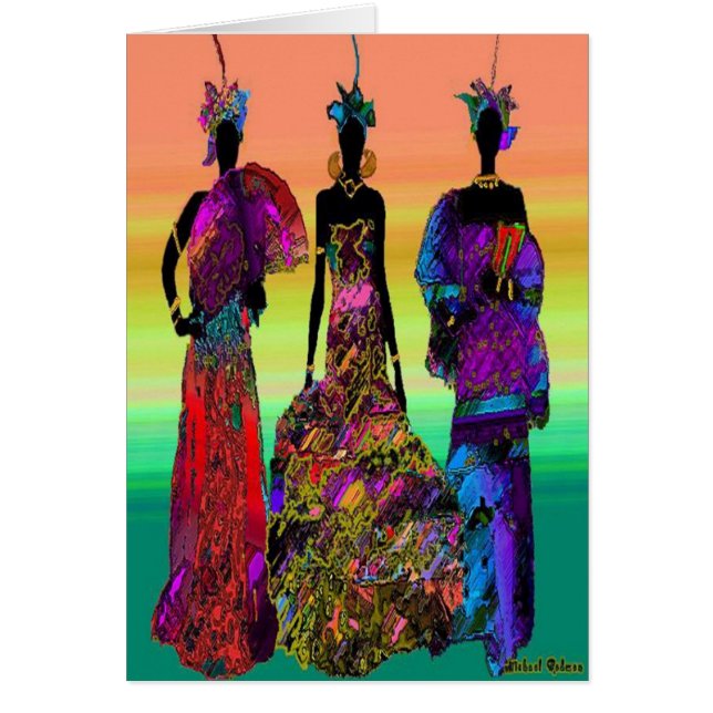 Cartão Casamento Africano (Frente)