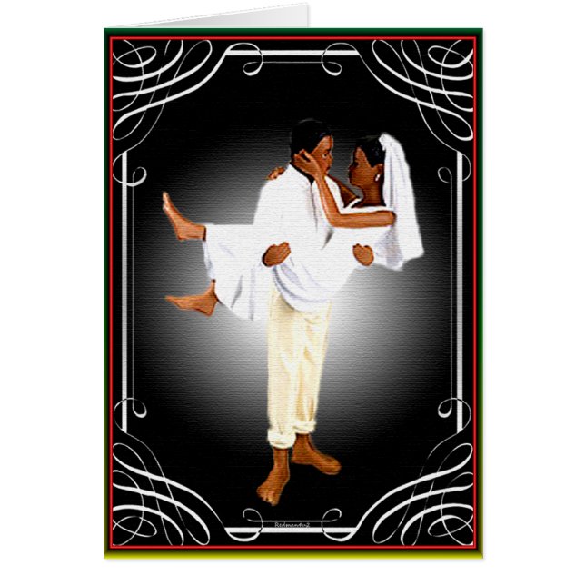 Cartão Casamento Africano (Frente)