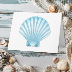 Cartão Casamento com praia de Shell Náutico Alô Pensando 