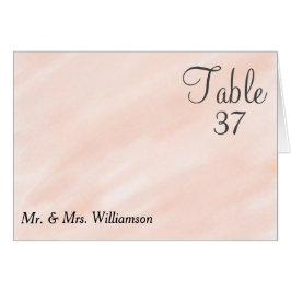 Cartão Casamento Cor-de-Água Pintado Pink