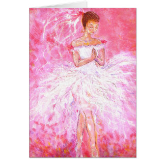 Cartão Casamento da bailarina
