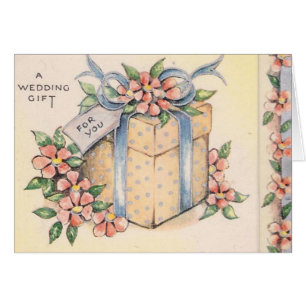 Cartão Casamento da caixa de presente