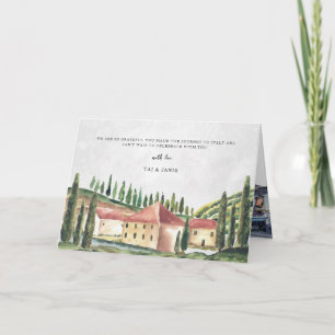 Cartão Casamento da Linha Cronológica de Cores d'Água Sal