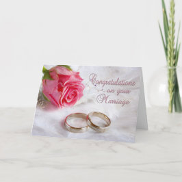 Cartão Casamento de Casamento de parabéns