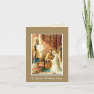 Cartão Casamento de casamento, noiva, noiva Mary Joseph