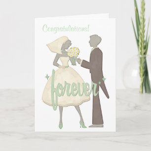Cartão Casamento de Dia Especial do parabéns