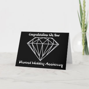Cartão Casamento de Diamante