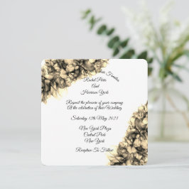 Cartão Casamento de Elegante Natural Abstrato moderno