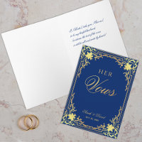 Casamento de Folha de Ouro Real Vintage Azul Faux