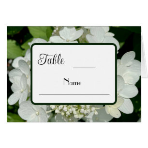 Cartão Casamento de Hydrangea Verde e Branca da Floresta 