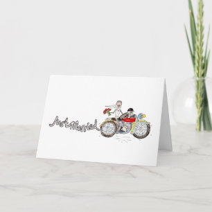 Cartão Casamento de Moto Personalizado Noiva e Noivo