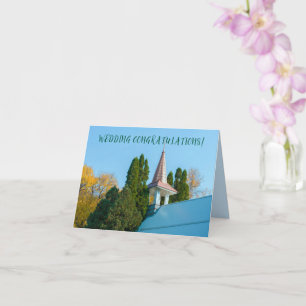 Cartão CASAMENTO de parabéns de cervejas da IGREJA