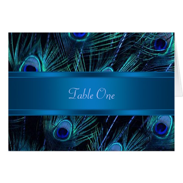 Cartão Casamento de Penas de Pavão Roxo Real (Frente horizontal)