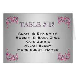 Cartão Casamento DE PRATA COR-DE-ROSA elegante do modelo