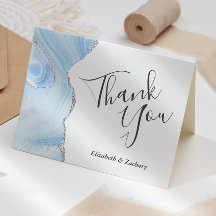 Casamento De Prata De Bebê Azul, Obrigado