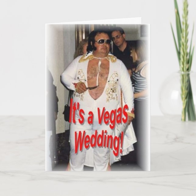 Cartão Casamento de Vegas (Frente)