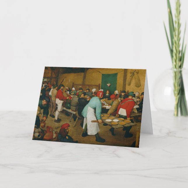 Cartão Casamento do camponês, 1568 (Frente)