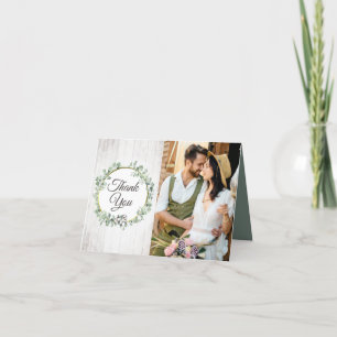 Cartão Casamento Do País De Algodão Do Sul Obrigado