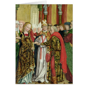 Cartão Casamento do Virgin, do altar da abóbada, 1499