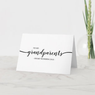 Cartão Casamento dos Avós Minimal Simples