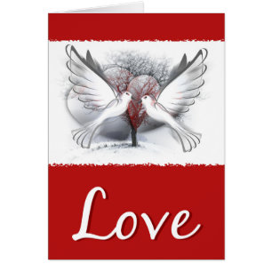 Cartão Casamento Doves
