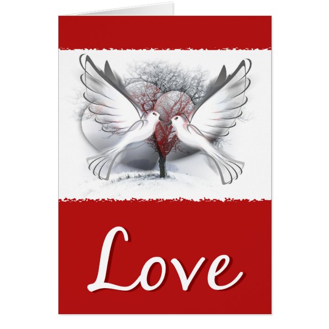 Cartão Casamento Doves (Frente)