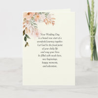 Casamento Floral com Texto Religioso