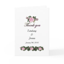 Casamento Floral Rosa Magnolia Greenery Obrigado