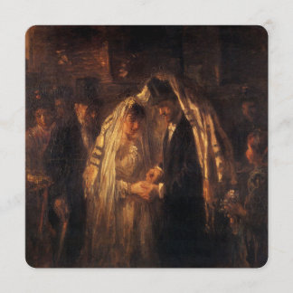 Cartão Casamento judeu de Jozef Israels - Circa 1903