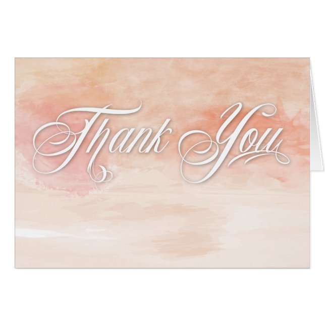 CARTÃO CASAMENTO MODERNO DE ÁGUA CORAL (Frente horizontal)