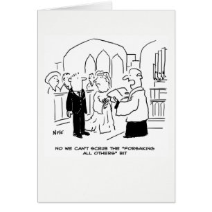 Cartão Casamento. Não é Possível Esmagar a Esquecer todos