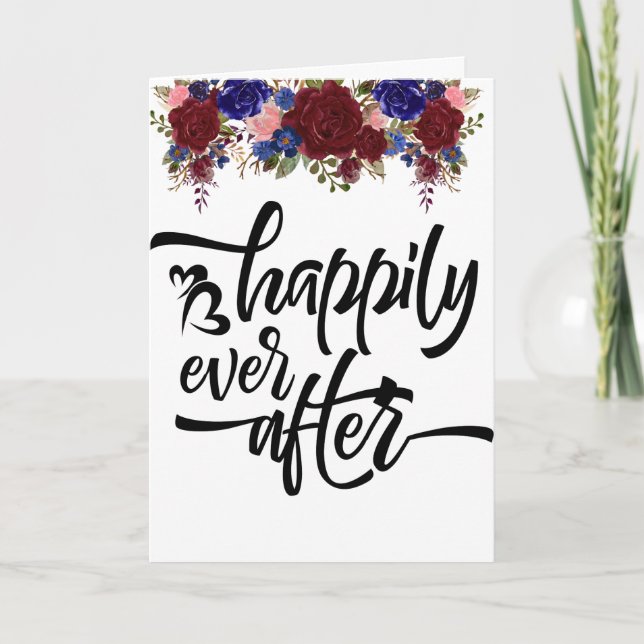 Cartão Casamento Noivado parabéns de Casamento (Frente)