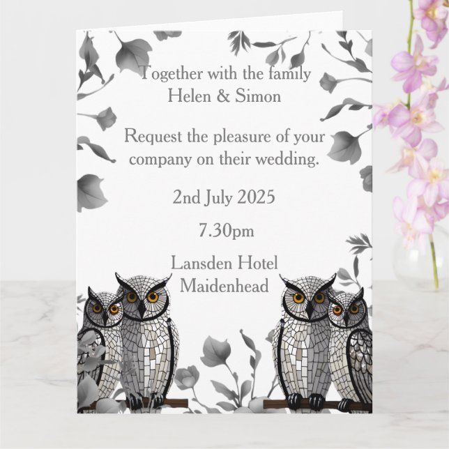 Cartão Casamento Personalizado (Orquídea)