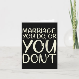 Cartão Casamento Que Você Faz Ou Não Casamento Design Par