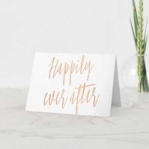 Cartão Casamento simples e lindo "Felicidade eterna"