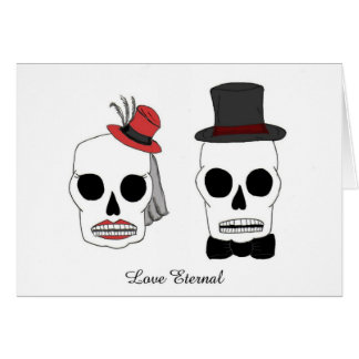 Cartão Casamento Skellies