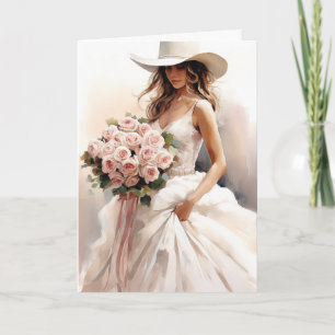 Cartão Casamento Stetson & Lace: Lassoed in Lace