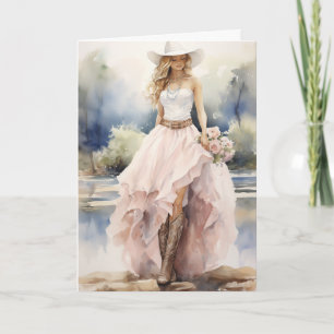 Cartão Casamento Stetson & Lace: Radiância Rosa