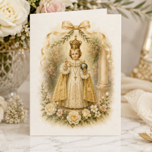 Cartão Casamento Tradicional Católico do Menino de Praga