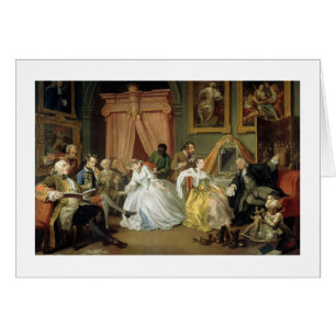 Cartão Casamento um modo do la: IV, o Toilette, c.1743