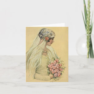 Cartão casamento vintage Card Brid
