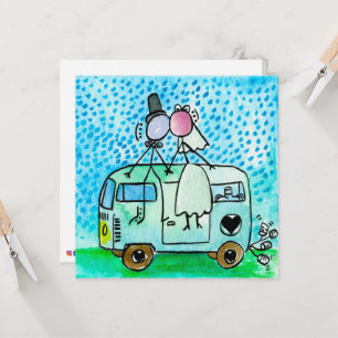 Cartão Casamentos de Camper
