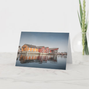 Cartão Casas coloridas norueguesas