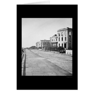 Cartão Casas na bateria em Charleston, SC 1865