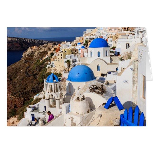 Cartão Casas Tradicionais Gregas (Frente Horizontal)