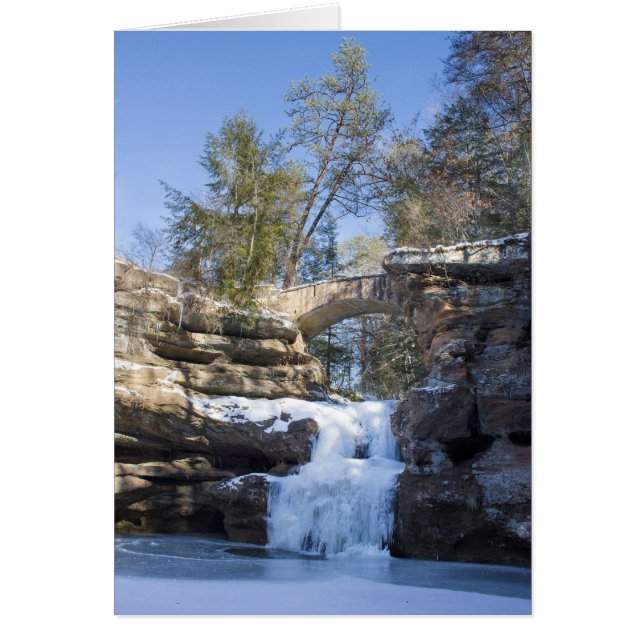 Cartão Cascata congelada (Frente)