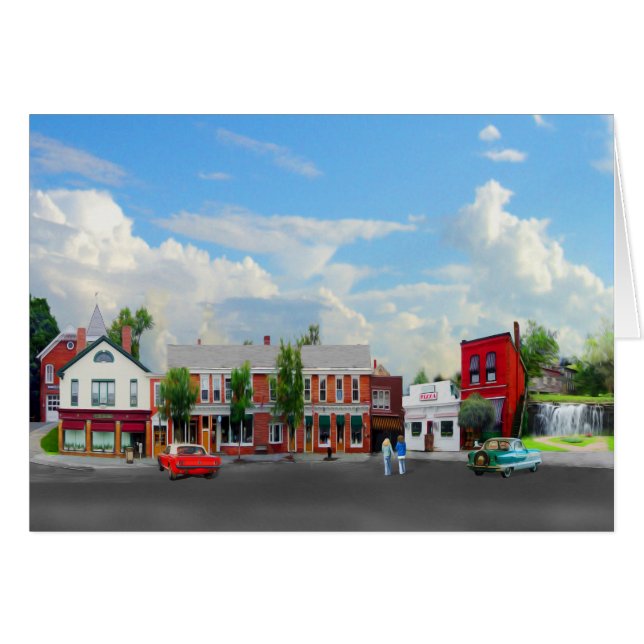 Cartão Cascata de Brandon VT (Frente Horizontal)