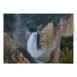 Cartão Cascata de pedra amarela