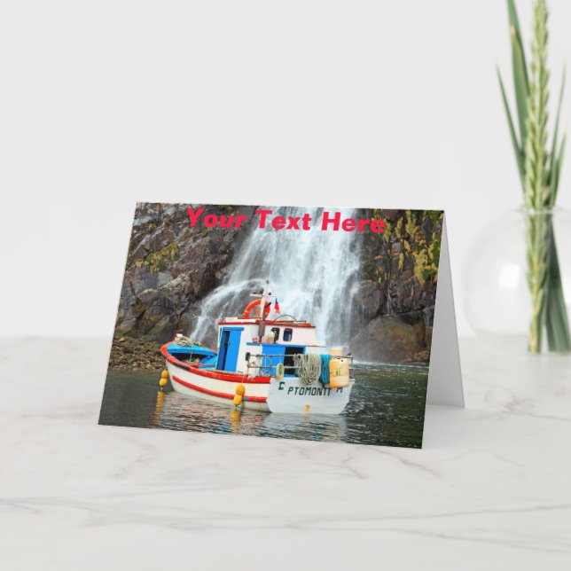 Cartão Cascata personalizável do Chile (Frente)